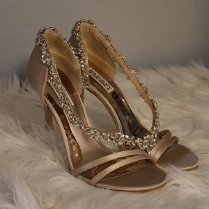Badgley Mischka Voletta Crystal Embellished Sandal